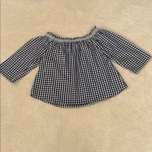 Made well blue check top